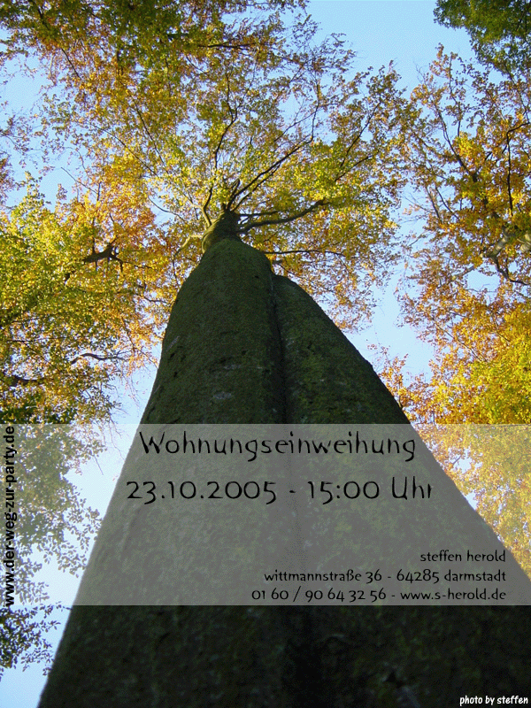 23.10.05 Wohnungseinweihung bei Steffen